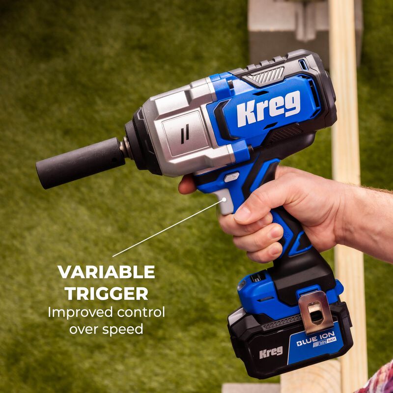 Kreg 20V Ionic Drive High Torque 1/2" Impact Wrench KPTWR050B
