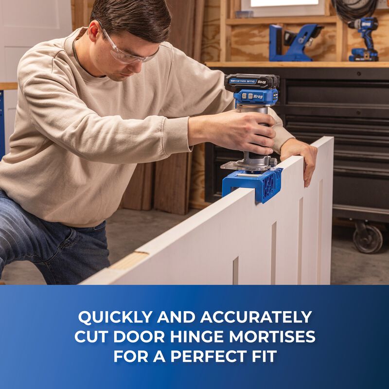 Kreg Door Hinge Routing Jig, For 2-1/2 in. to 5 in. Hinges KRTHJ100