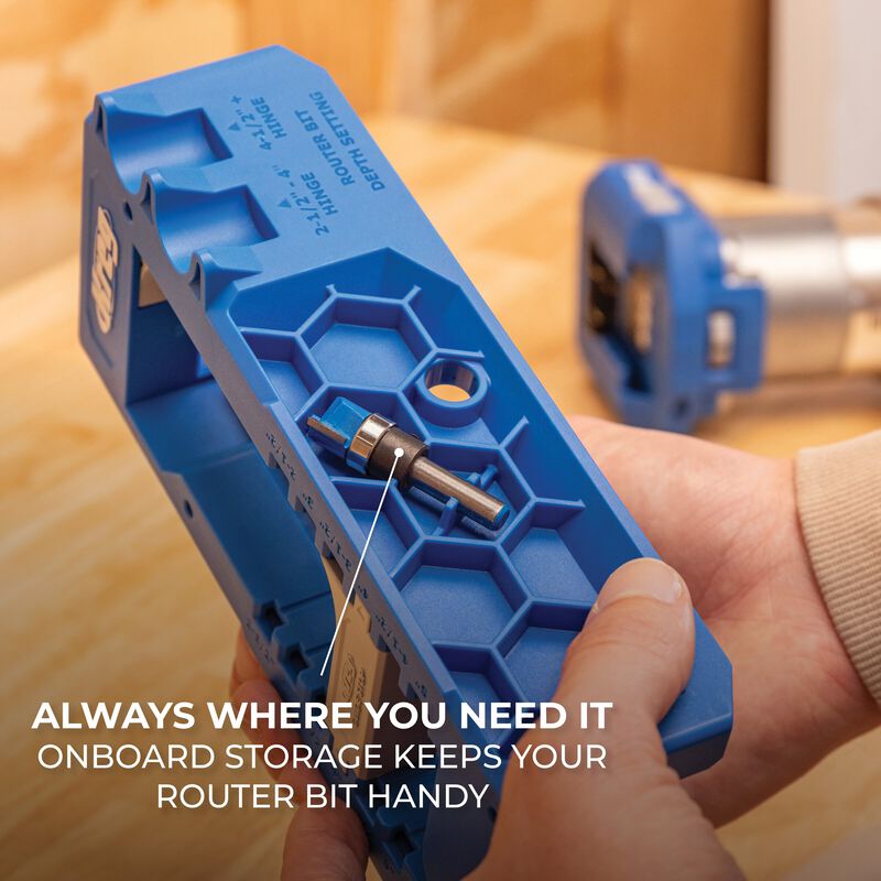 Kreg Door Hinge Routing Jig, For 2-1/2 in. to 5 in. Hinges KRTHJ100