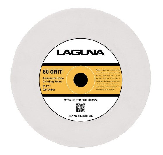 Laguna Tools 8 80G Aluminum Oxide Wheel for G8 ABGAO81-080