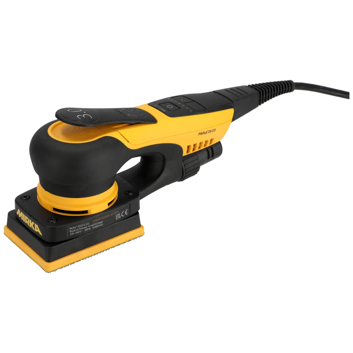 Mirka 3" x 4" Orbital Sander DEOS II 343X (3mm Orbit) MID3434044US