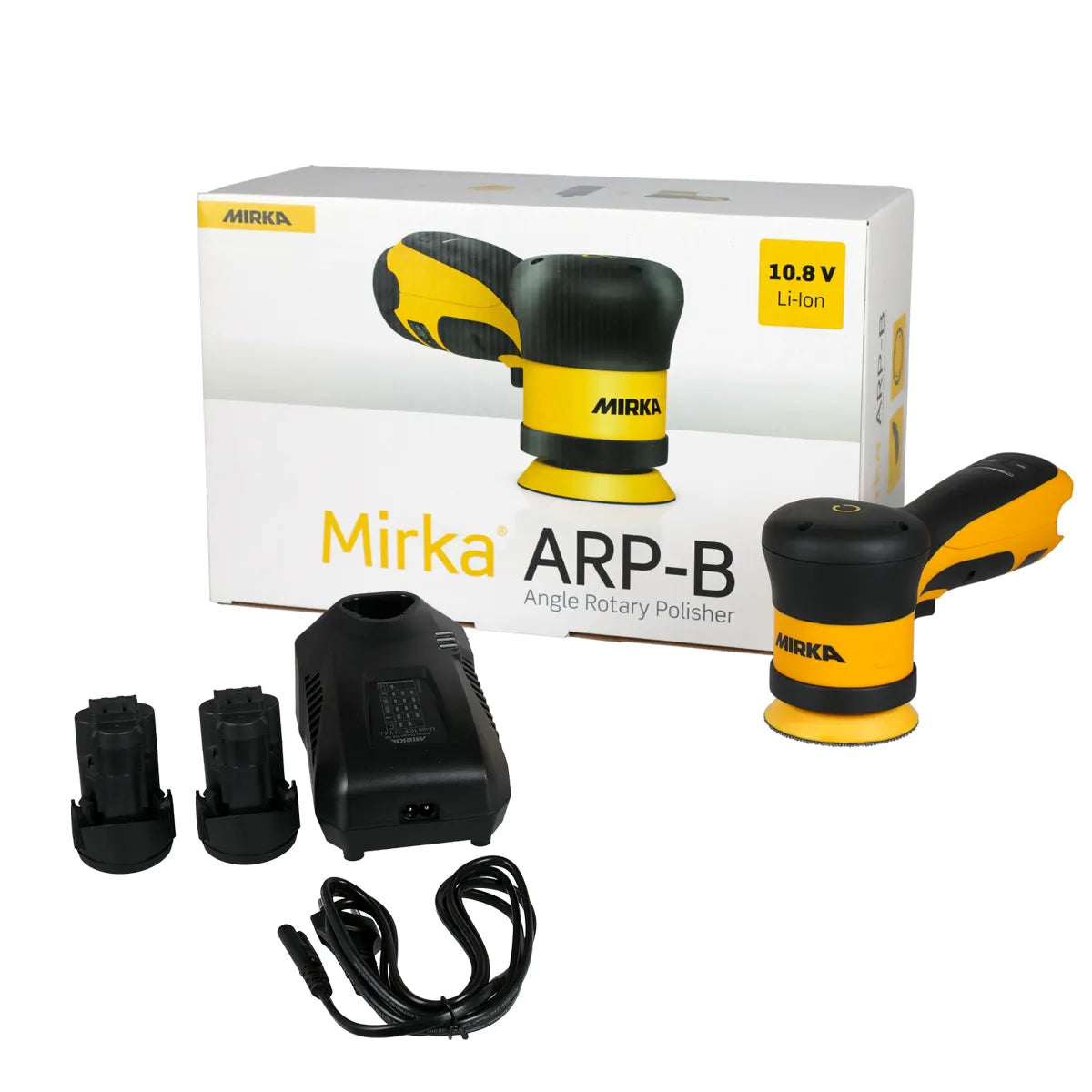 Mirka ARP-B 300 3" Rotary Polisher with Charger + Batteries MUS-ARP300