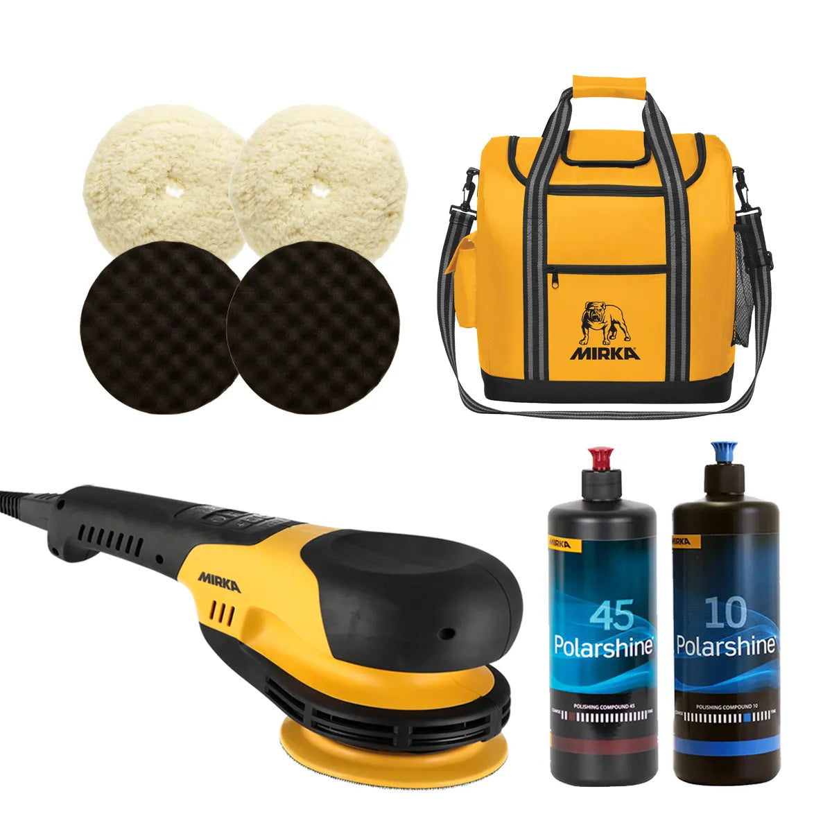 Mirka POLAROS RP 600X 6" Rotary Polisher Marine High-Gloss Promo Bundle MUS-M1RPKIT