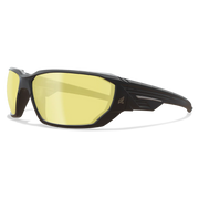 Edge Eyewear Dawson - Black Frame / Yellow Vapor Shield Lenses XD412VS