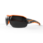 Edge Eyewear Kabru - Black frame with Vivid Orange TPR / Vapor Shield Smoke Lenses KB136VS