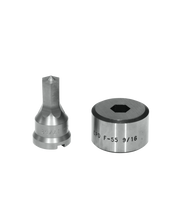 Edwards Ironworkers 17/32 in. Hex Punch & Die Set with Key-Way PDH17/32