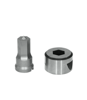 Edwards Ironworkers 23/32 in. Hex Punch & Die Set with Key-Way PDH23/32