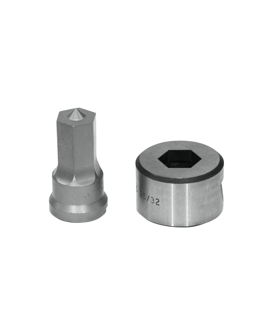 Edwards Ironworkers 3/4 in. Hex Punch & Die Set with Key-Way PDH3/4