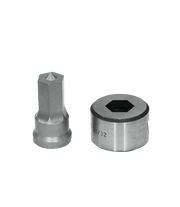 Edwards Ironworkers 3/4 in. Hex Punch & Die Set with Key-Way PDH3/4