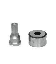 Edwards Ironworkers 5/8 in. Hex Punch & Die Set with Key-Way PDH5/8