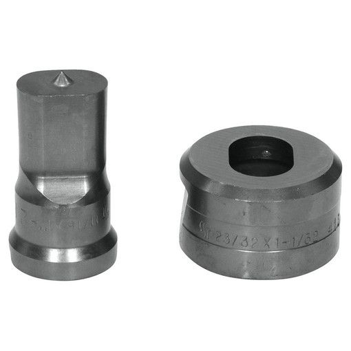 Edwards Ironworkers PDOB11/16x1-1/16, Edwards 11/16x1-1/16" Oblong Punch & Die Set with Key-Way PDOB11/16X1-1/16