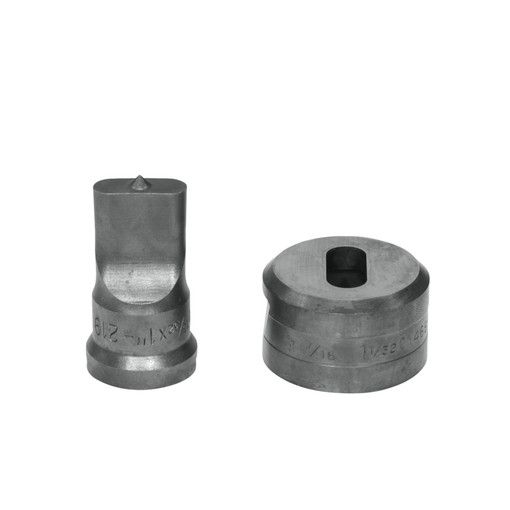 Edwards Ironworkers 13/32x1 Oblong Punch & Die Set with Key-Way PDOB13/32X1