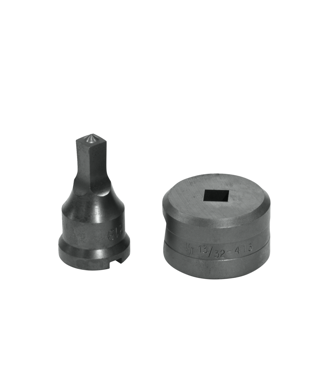 Edwards Ironworkers 3/8 in. Square Punch & Die Set with Key-Way PDSQ3/8