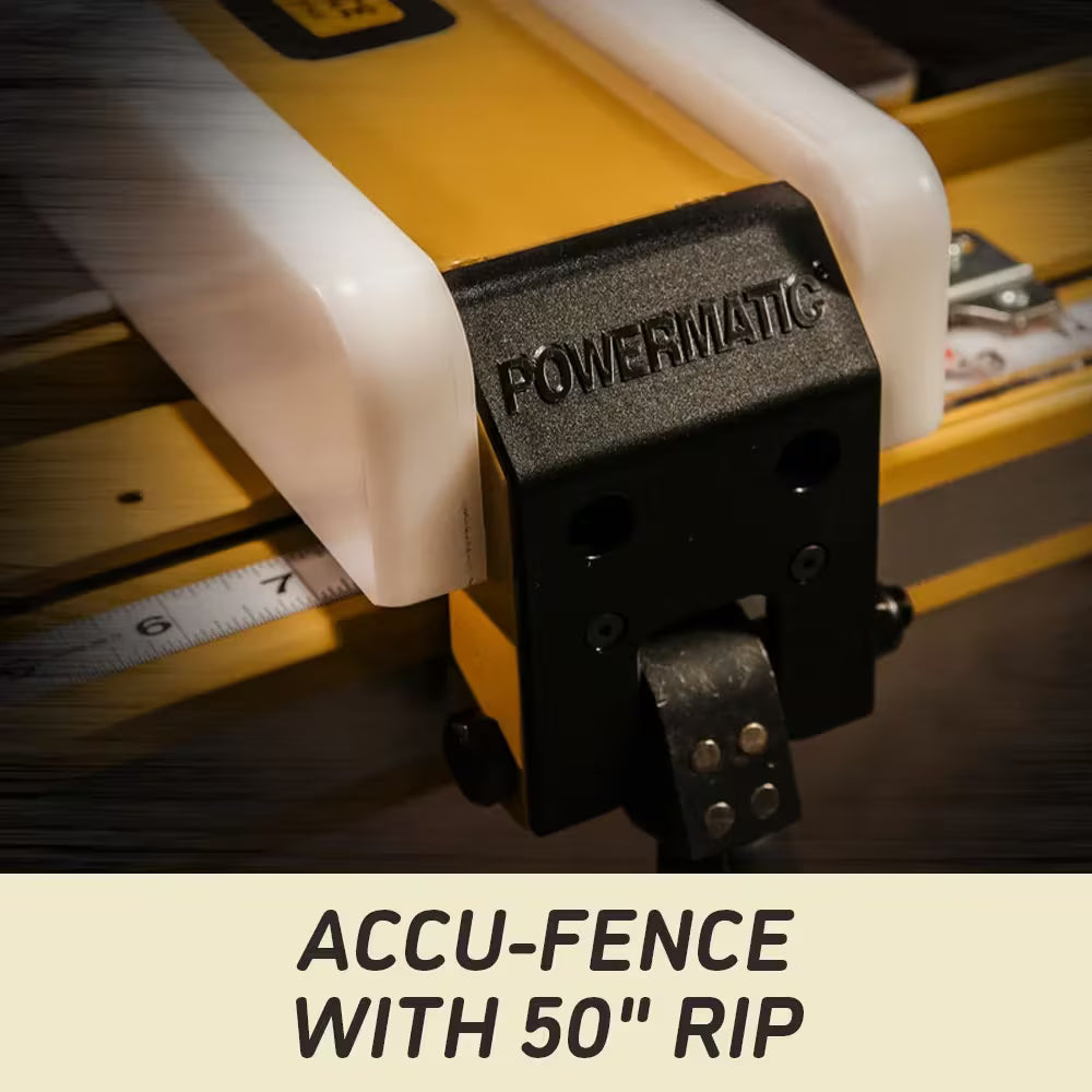 Powermatic PM2000 10 in. Tablesaw with 50 in. Accu-Fence System, 5HP, 3PH, 230/460V PM25350K