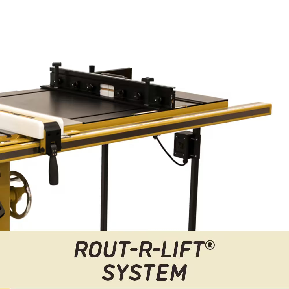 Powermatic PM2000 10 in. Tablesaw with 50 in. Accu-Fence System & Router Lift, 5HP, 1PH, 230V PM25150RK
