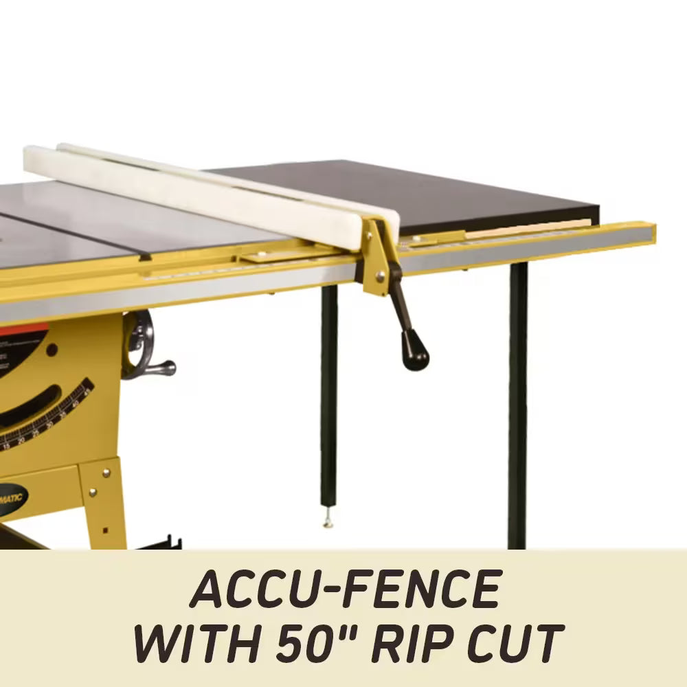 Powermatic 1791230K, Powermatic Table Saw 64B, 1.75 HP 115/230V, 50" Accu-Fence System w/Riving Knife 1791230K