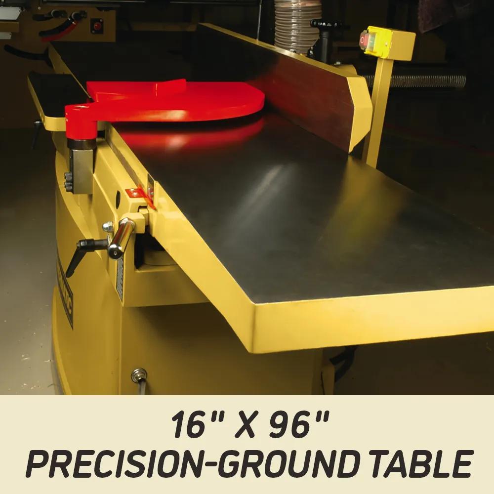 Powermatic PJ1696 16 in. Jointer with Helical Cutterhead, 7.5HP, 3PH, 230/460V 1791283