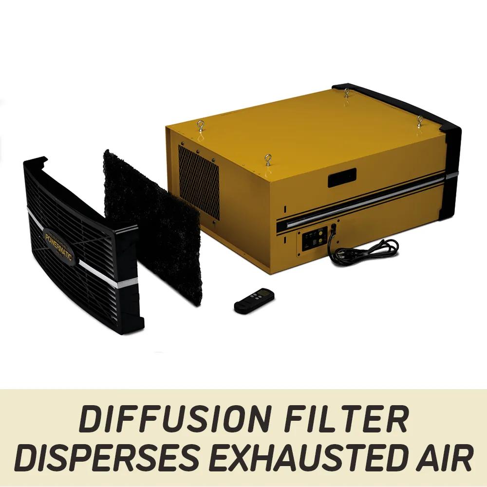 Powermatic PM1200 Air Filtration System, 1/4HP, 1PH, 115V 1791330