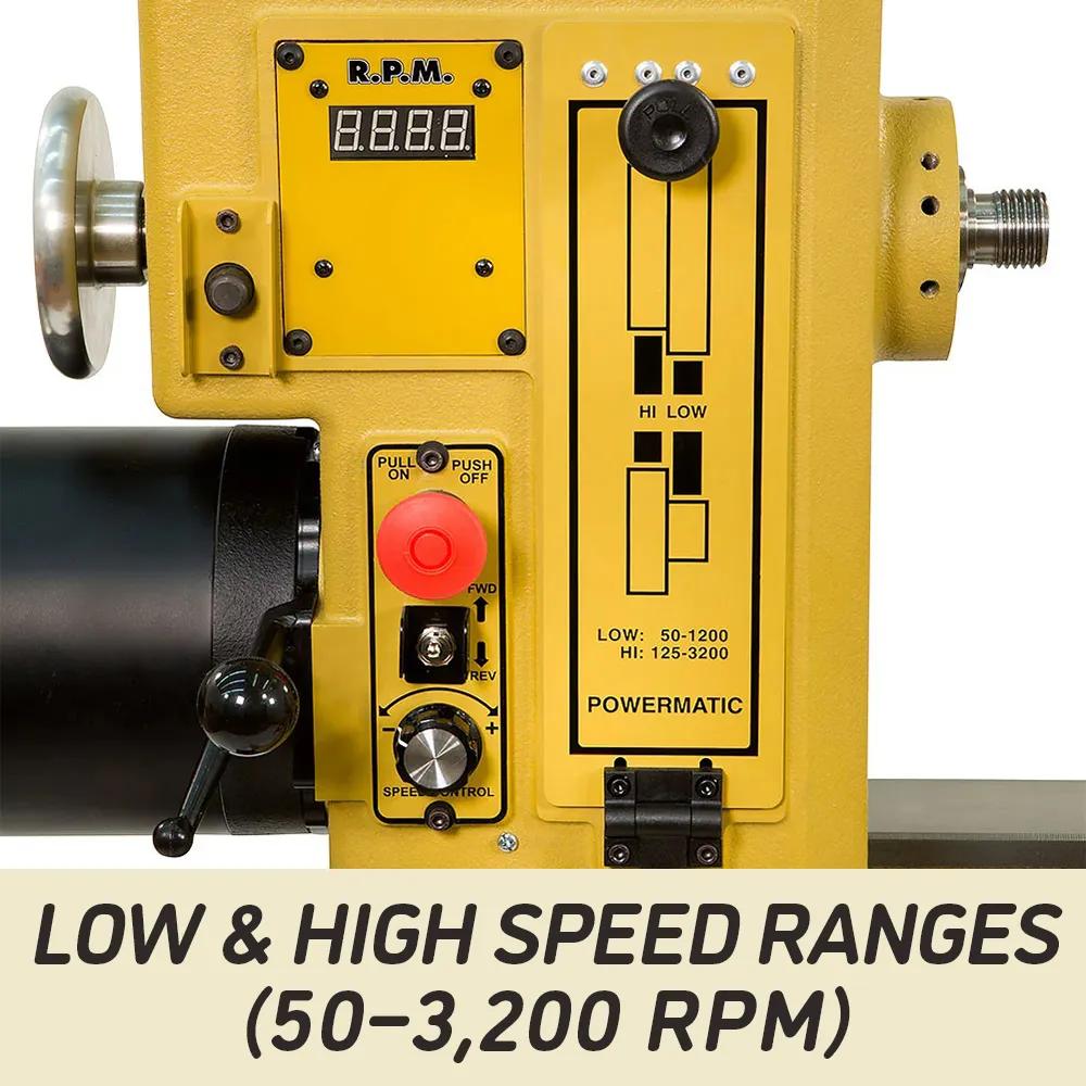 Powermatic PM2020 Short Bed Lathe, 2HP, 1/3PH, 220V 1792020