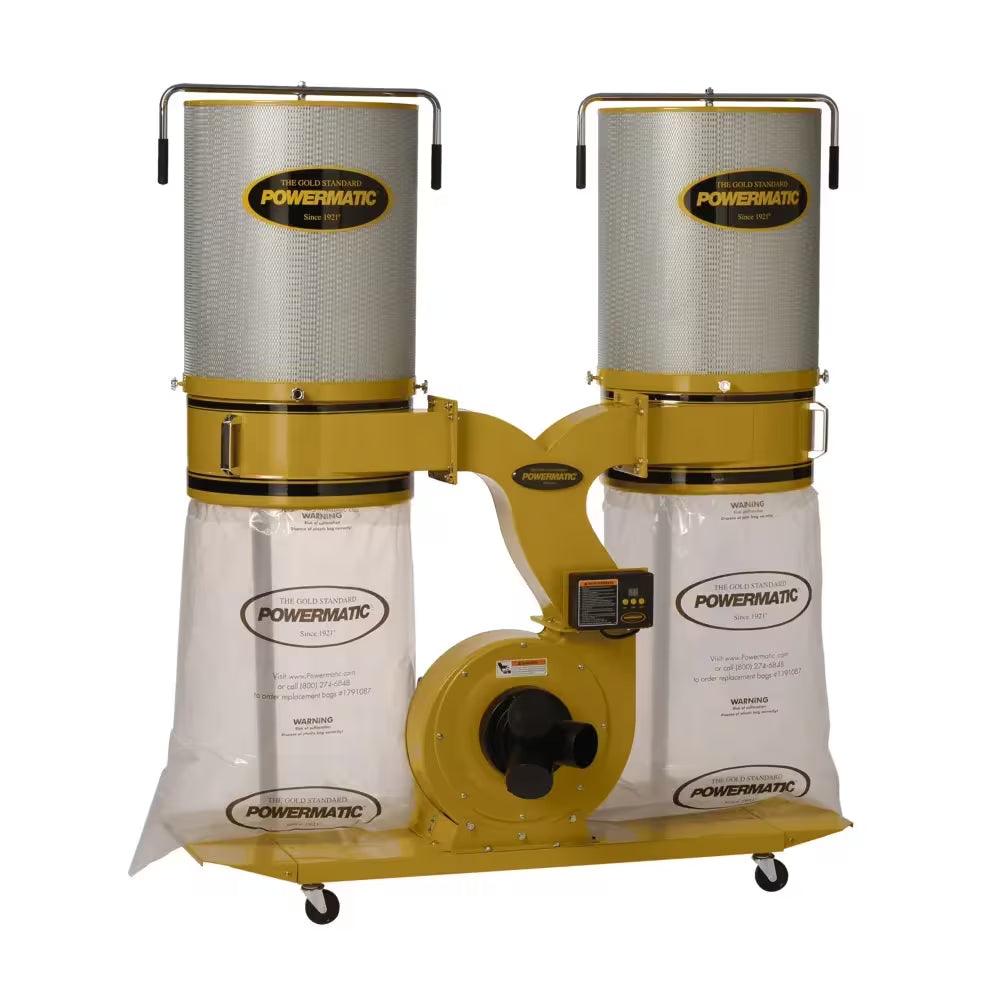 Powermatic PM1900TX-CK1 Dust Collector, 3HP 1PH 230V, 2-Micron Canister Kit 1792072K