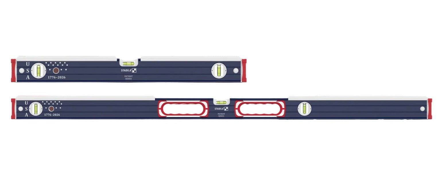 Stabila Patriot Series 48" & 24" Heavy Duty Masons Level Set 36250