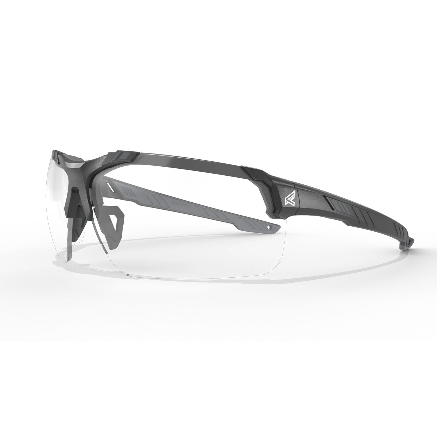 Edge Eyewear Tacana-Black Frame / Gray TPR / Vapor Shield Clear Lenses TC121VS