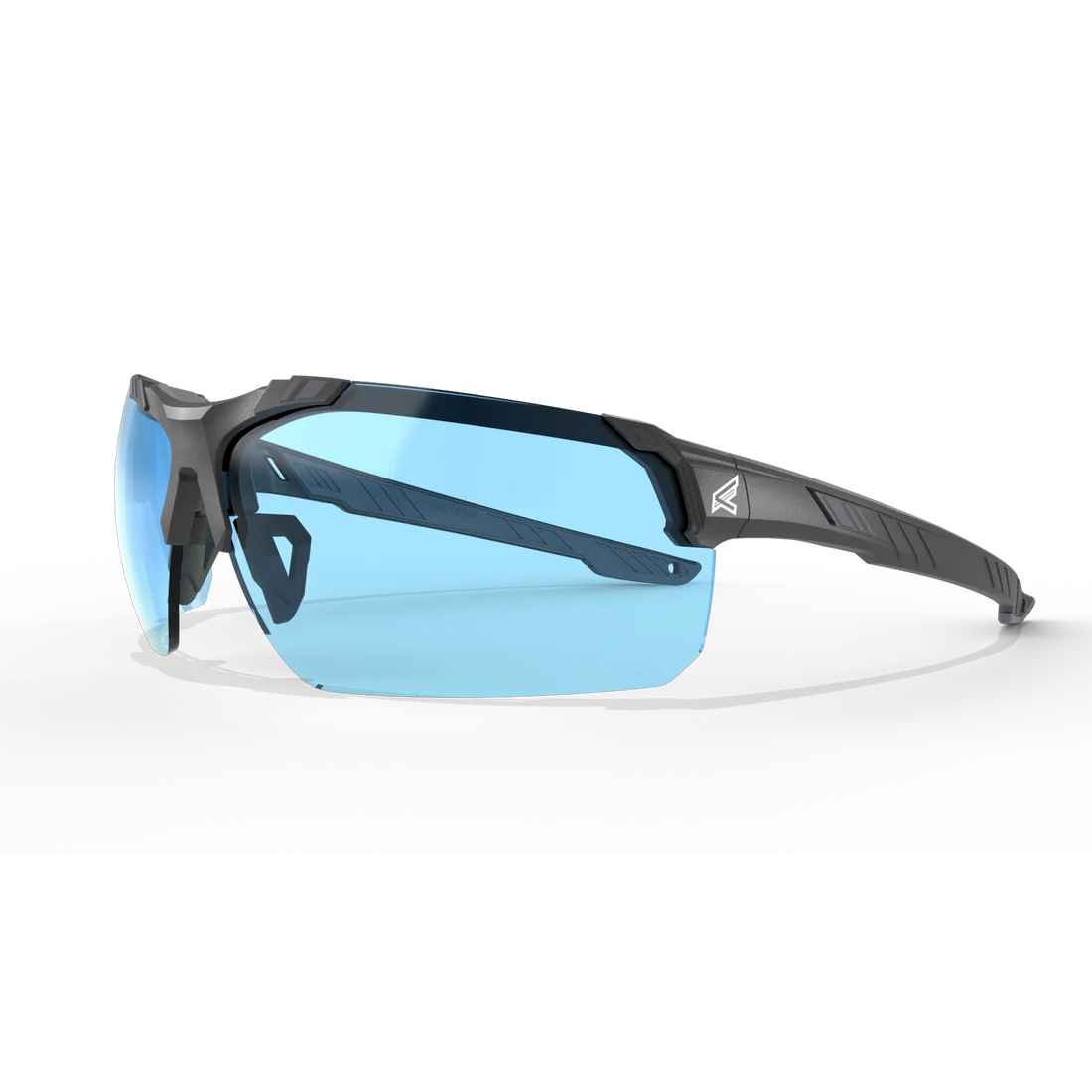 Edge Eyewear Tacana-Black Frame / Gray TPR / Vapor Shield Light Blue Lenses TC123VS