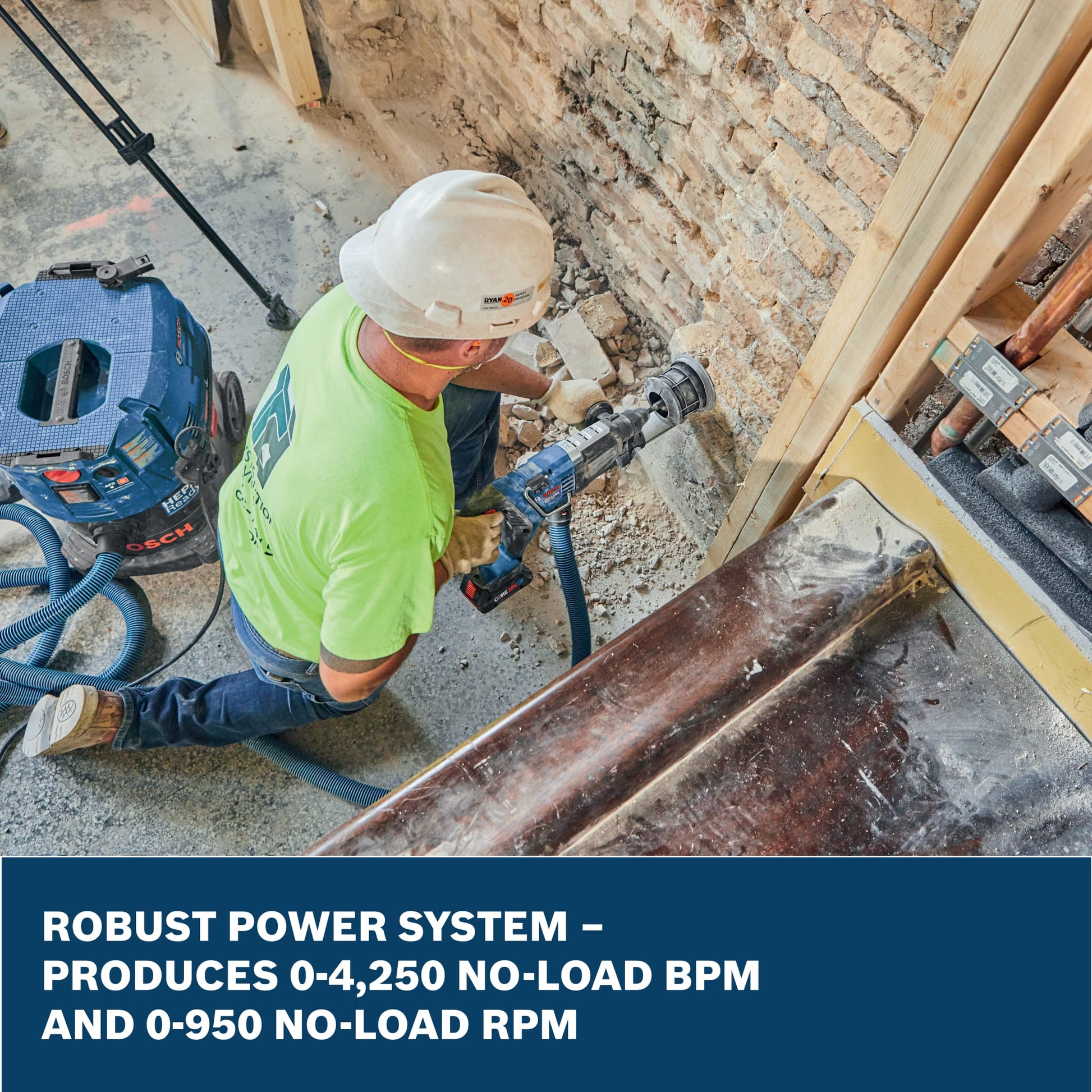 Bosch 18V 1-1/8" SDS-plus Rotary Hammer w/ 2 CORE18V 8 Ah High Power Batteries GBH18V-28DCB28