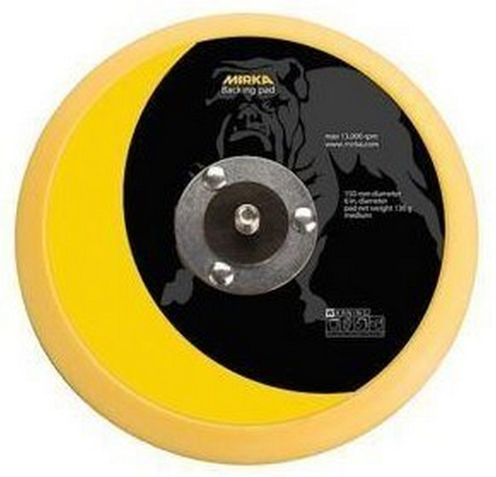 Mirka 5 in. Grip Faced Backup Pad 5/16 in. x 24 thread w/ Palm Hook, Qty 1 105GGP