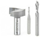 Axiom 3-Pc Essential Universal CNC Router Bit Set, 1/4 in Shank ABS301