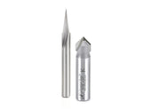 Axiom 2-Pc Pro Signmaking CNC Bit Set, 1/2 in & 1/4 in Shanks by Amana Tool ABS305