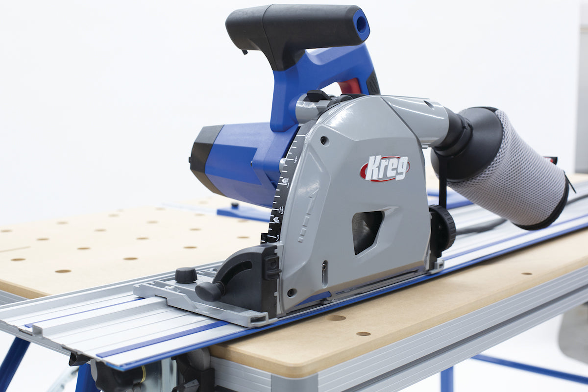 Kreg Adaptive Cutting System Plunge-Cut Track Saw Master Kit with Guide Track and Project Table ACS3100