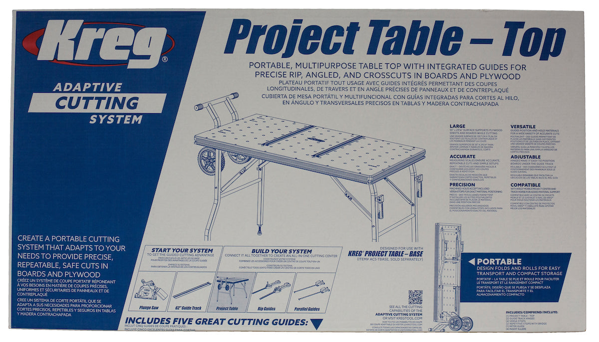 Kreg Adaptive Cutting System Project Table Top ACS-TTOP