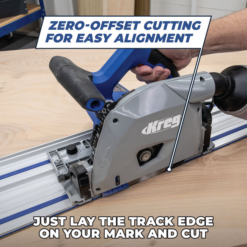 Kreg Adaptive Cutting System Plunge-Cut Track Saw Kit with Guide Track ACS2100