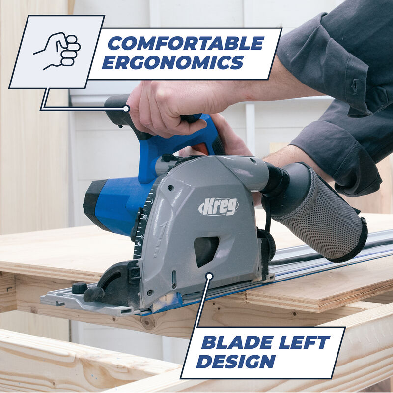 Kreg Adaptive Cutting System Plunge-Cut Track Saw Kit with Guide Track ACS2100