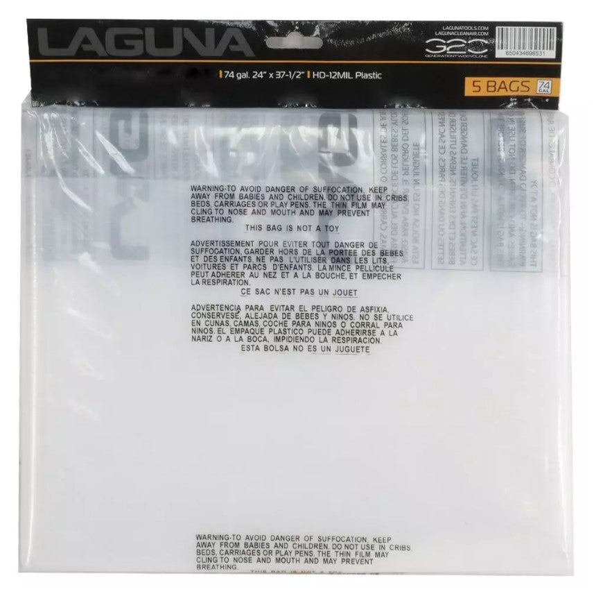 Laguna Tools Drum Bags for CF1,2,3; PF1,2,3; XF5, 5-Pack ADBAG22CP123X5