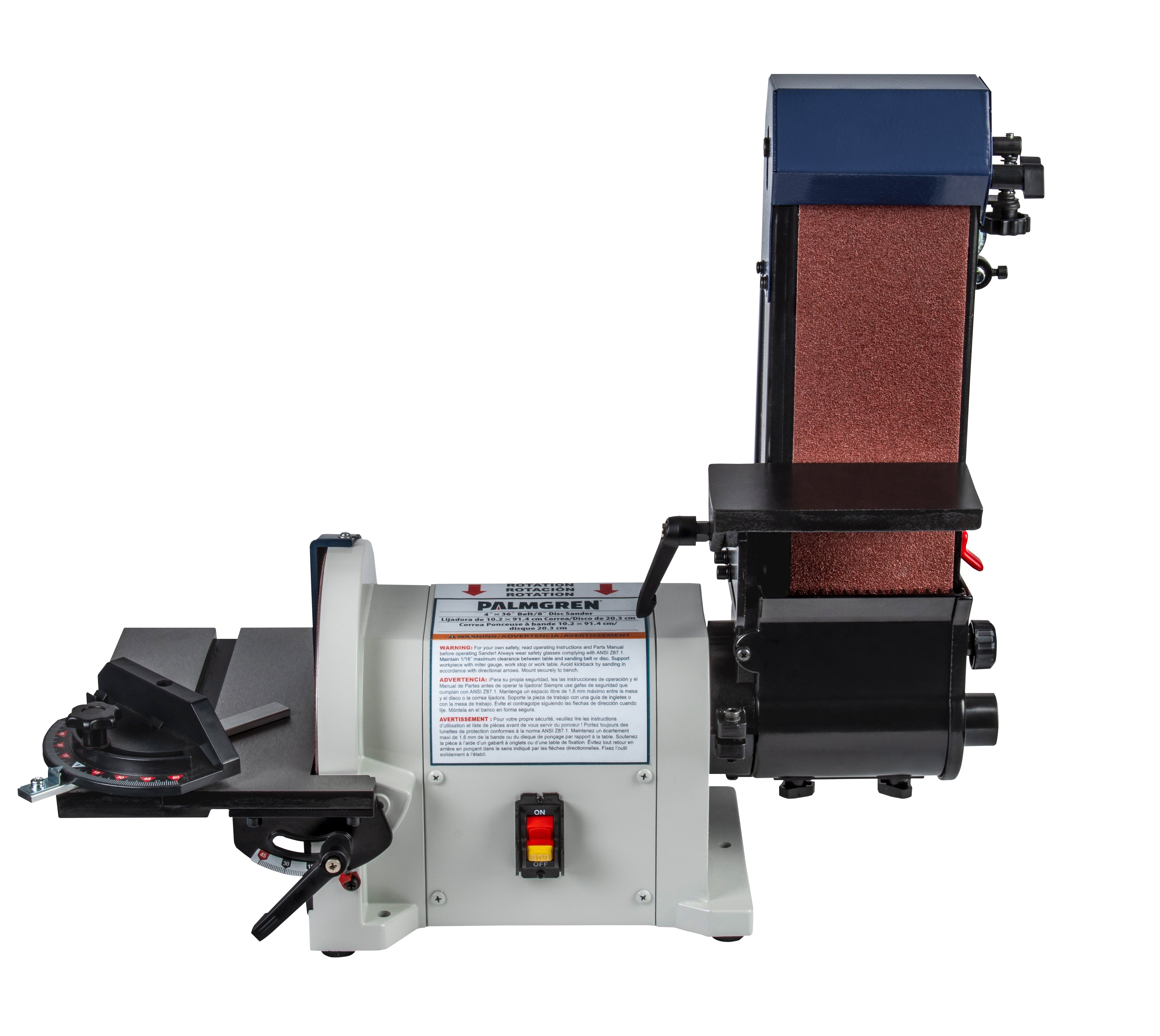 Palmgren 4" x 8" Combination Belt & Disc Machine 9681063