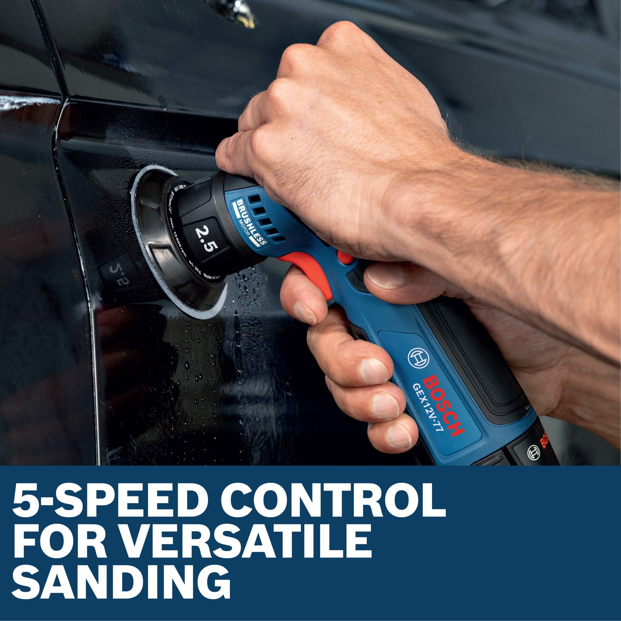 Bosch 12V 3" Random Orbital Sander (Bare Tool) GEX12V-77N