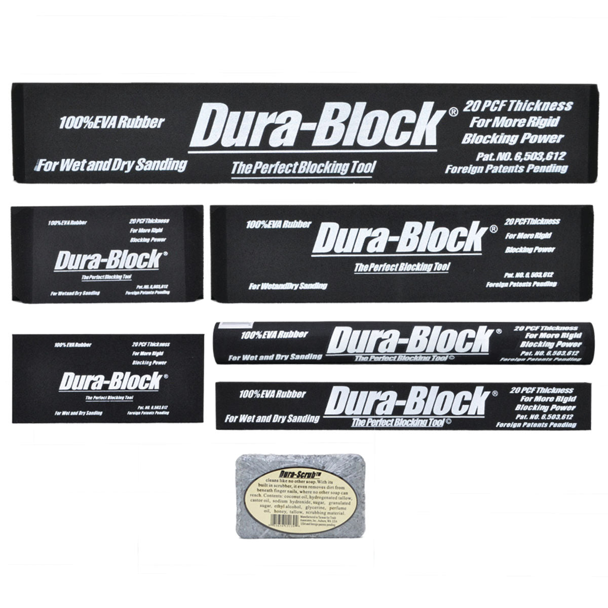 Mirka Hand Sanding Block Kit 7-Piece Grip, 1/Pkg AF44HL