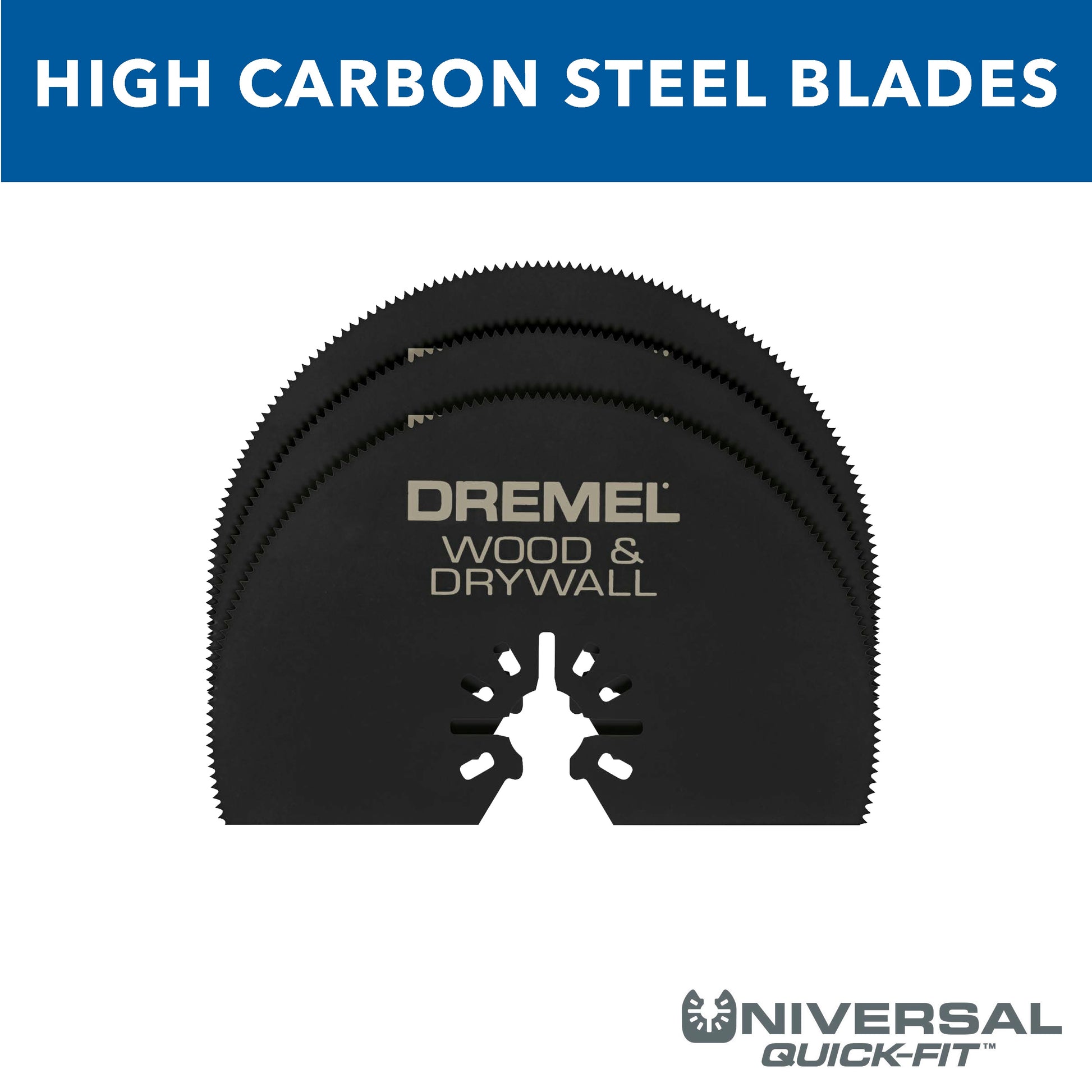 Dremel 3-1/2 in. Half-Moon Cutting Oscillating Blade, 3-Pack MM450B