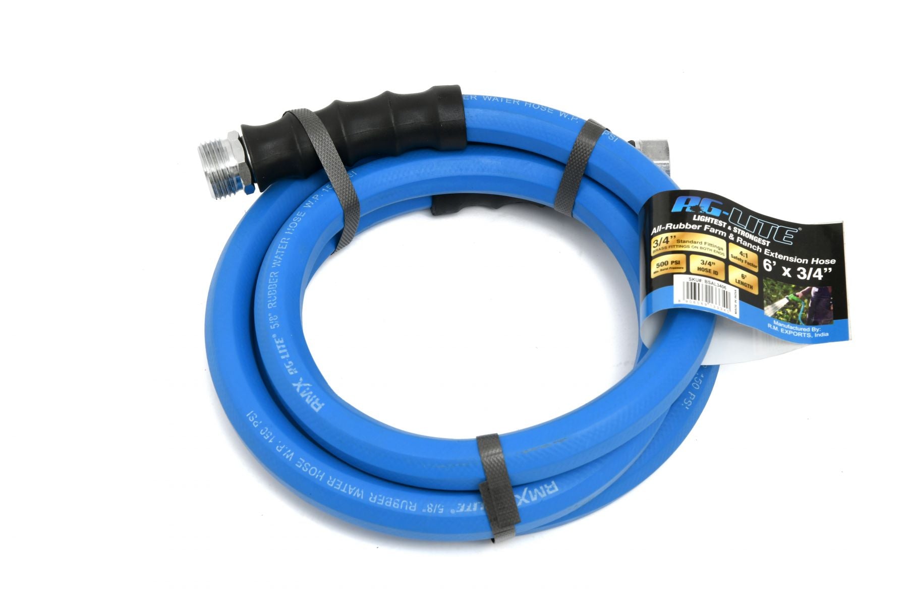 Blubird AG-Lite 5/8" X 10' Water Lead In Hose 3/4" Male and Female GHT Fittings AL5810