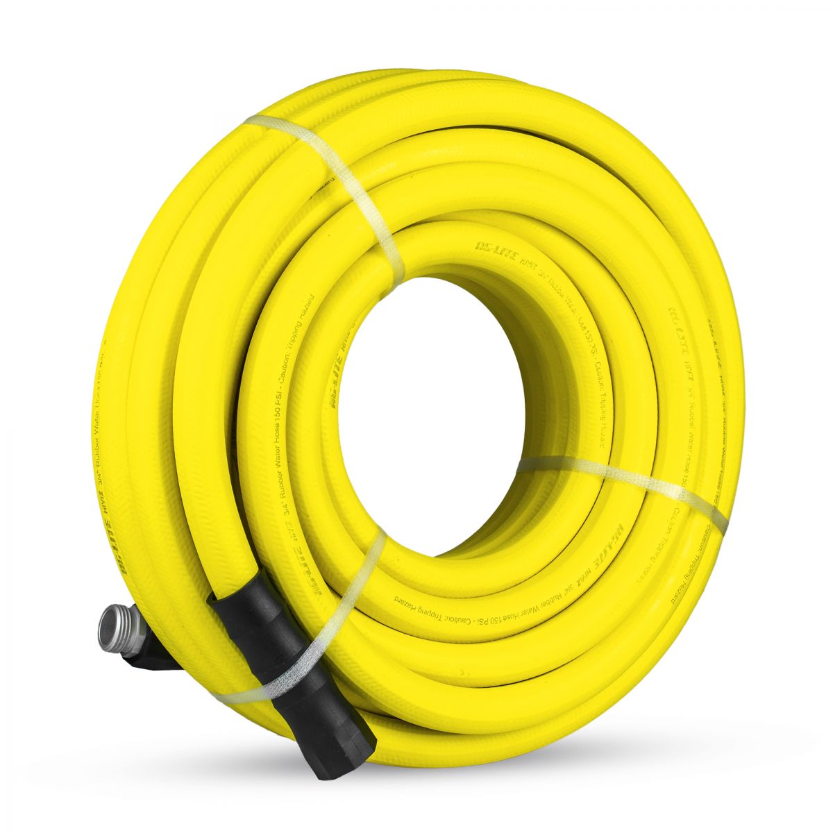 Blubird AG-Lite HiViZ 3/4" X 100' Water Hose Assembly 3/4" Male and Female GHT Fittings ALHV34100