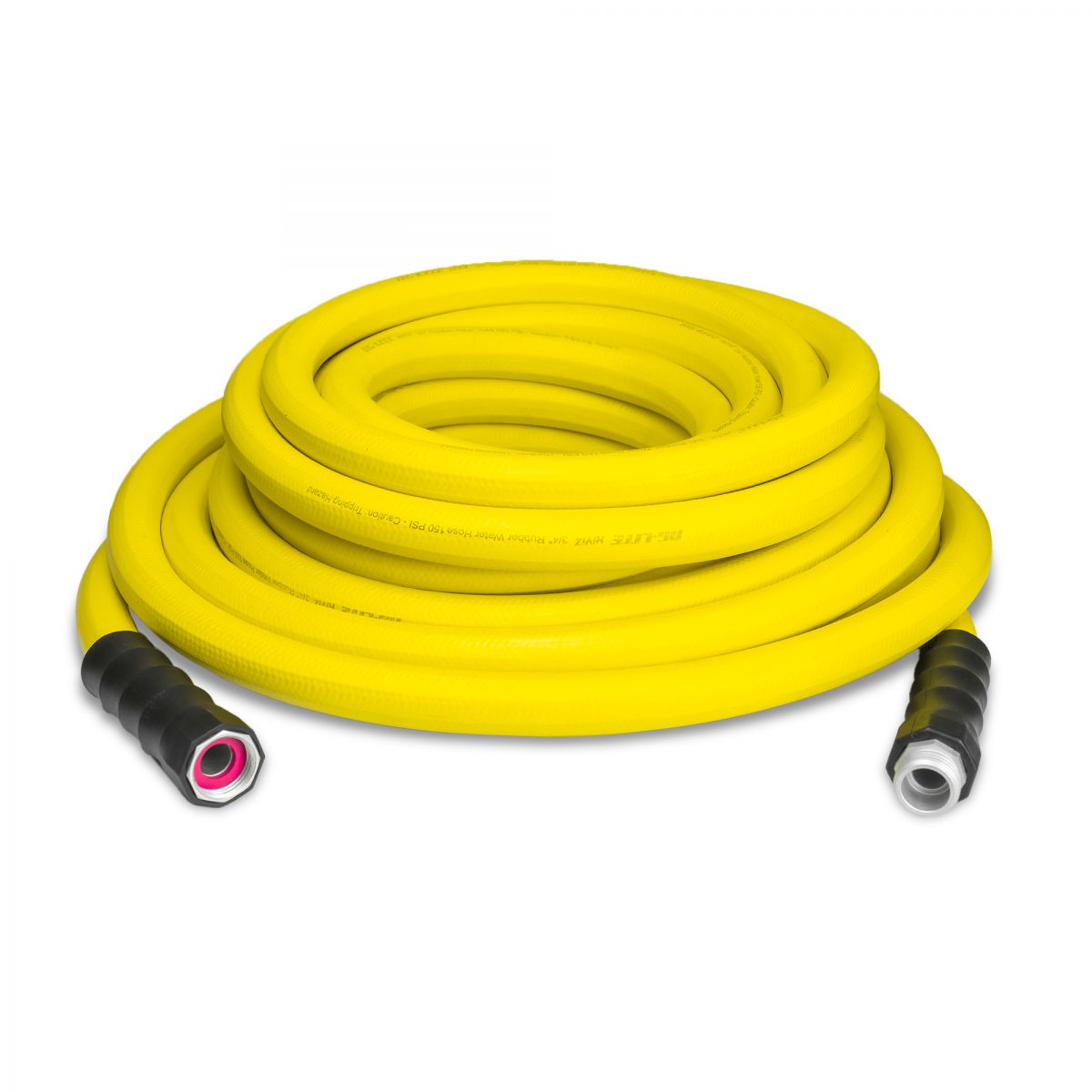 Blubird AG-Lite HiViZ 3/4" X 50' Water Hose Assembly 3/4" Male and Female GHT Fittings ALHV3450