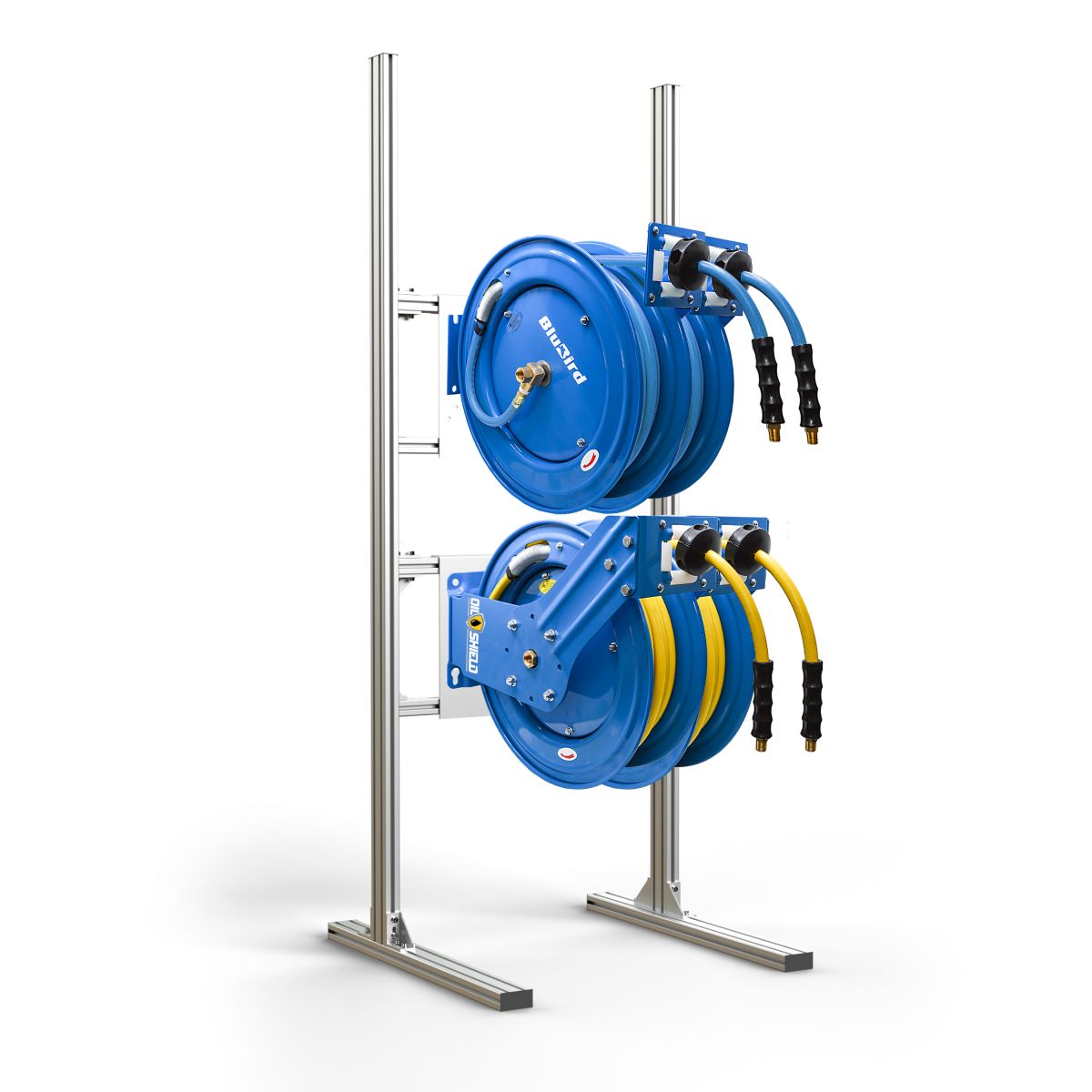 Blubird Aluminium Reel Stand - 4 Reels ALMSTD-4