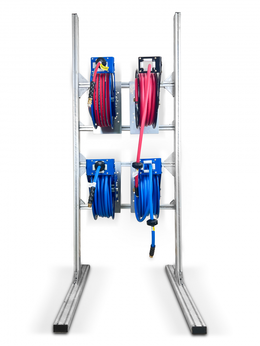 Blubird Aluminium Reel Stand - 4 Reels ALMSTD-4