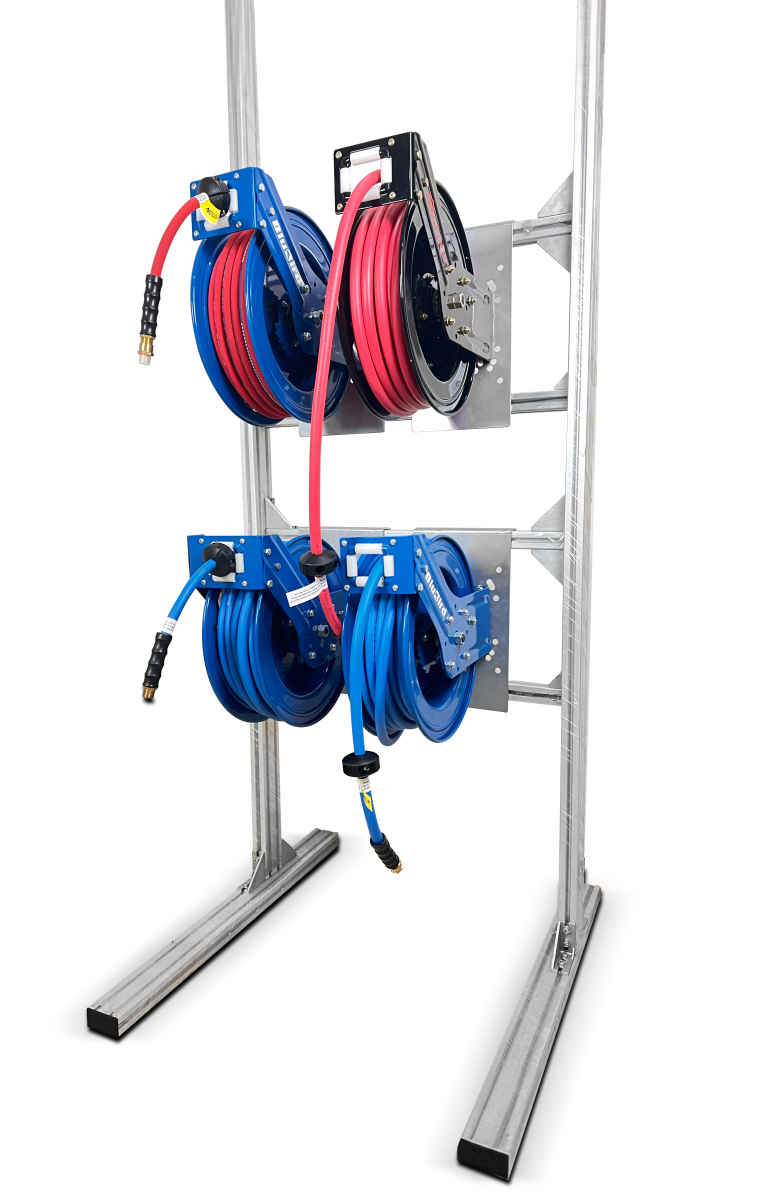 Blubird Aluminium Reel Stand - 4 Reels ALMSTD-4