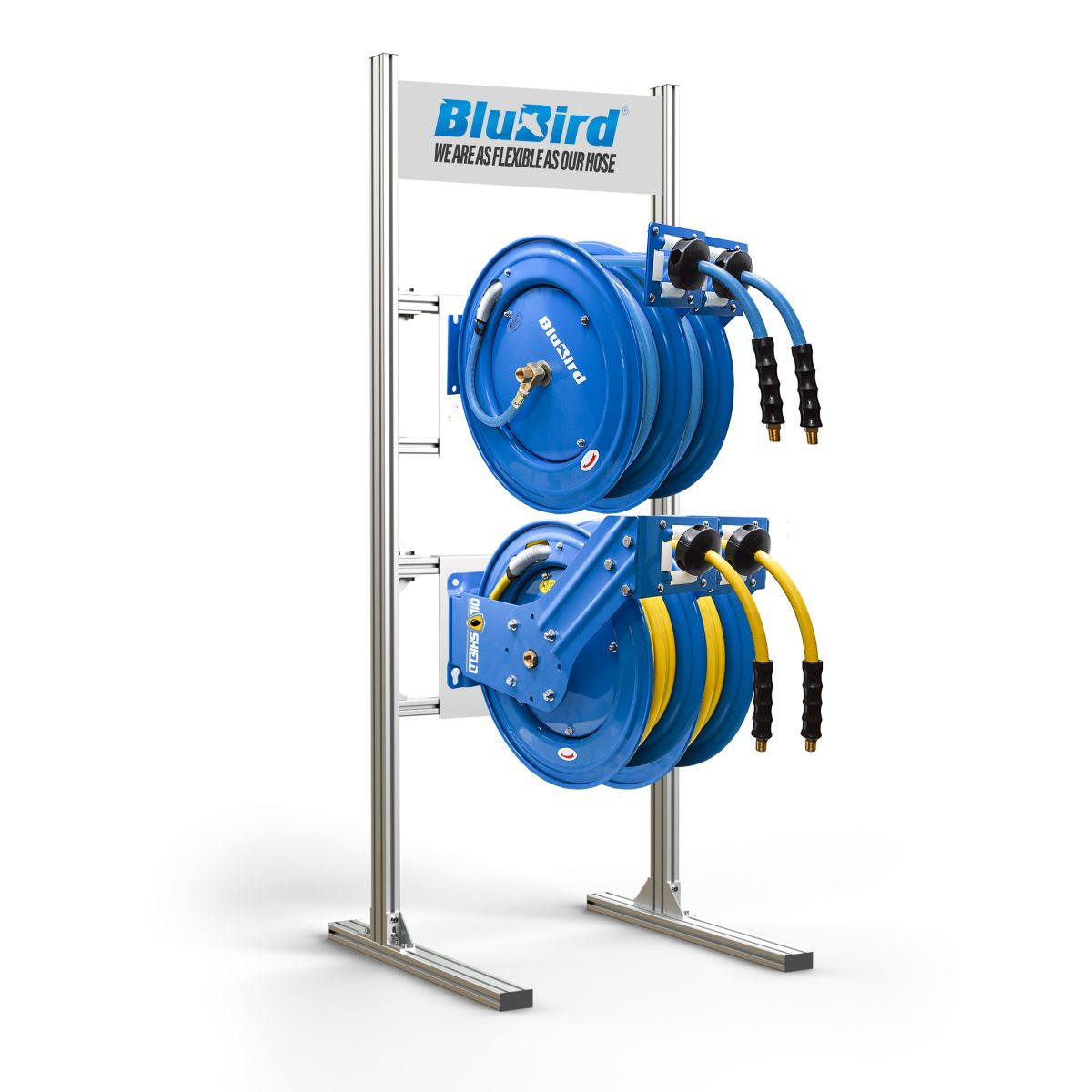 Blubird Aluminium Reel Stand - 4 Reels ALMSTD-4