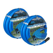 AG-Lite 1" X 15' Water Lead In Hose 3/4" Male and Female GHT Fittings, 2-Pack