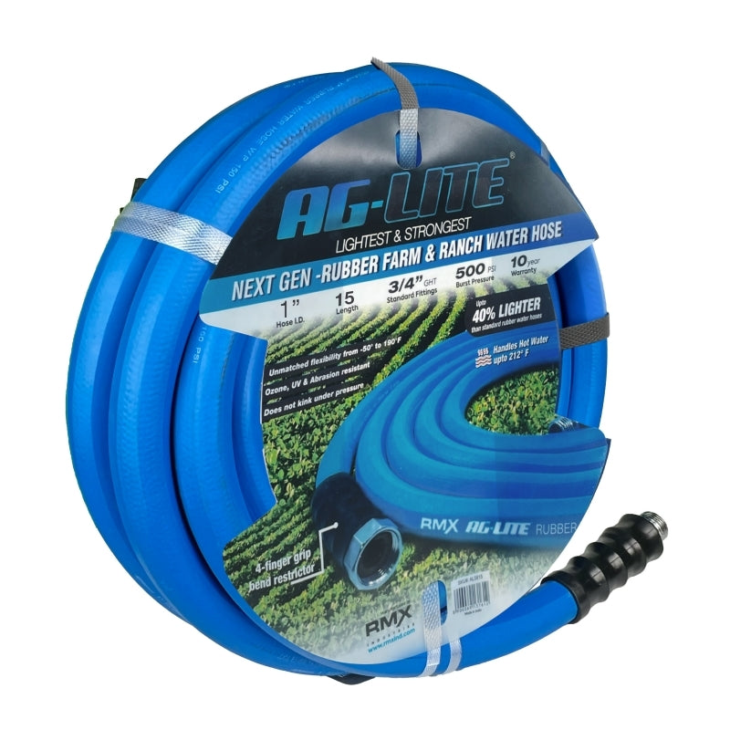 Blubird AG-Lite 1" X 15' Water Lead In Hose 3/4" Male and Female GHT Fittings ALONE15