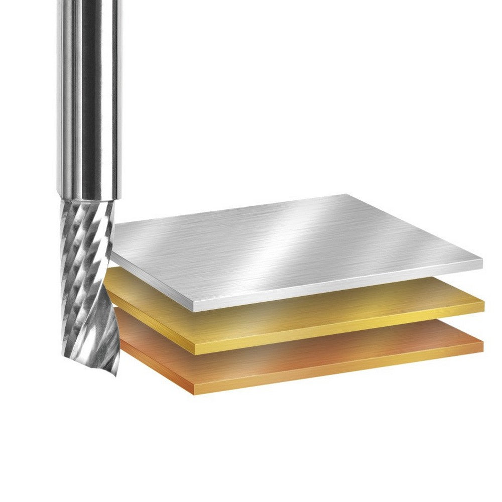 Amana Tool 1/8 in D x 1/8 in Shank Spiral O Aluminum 51406